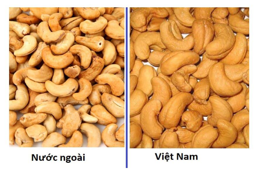 Cách phân biệt hạt điều Việt Nam và hạt điều nước ngoài